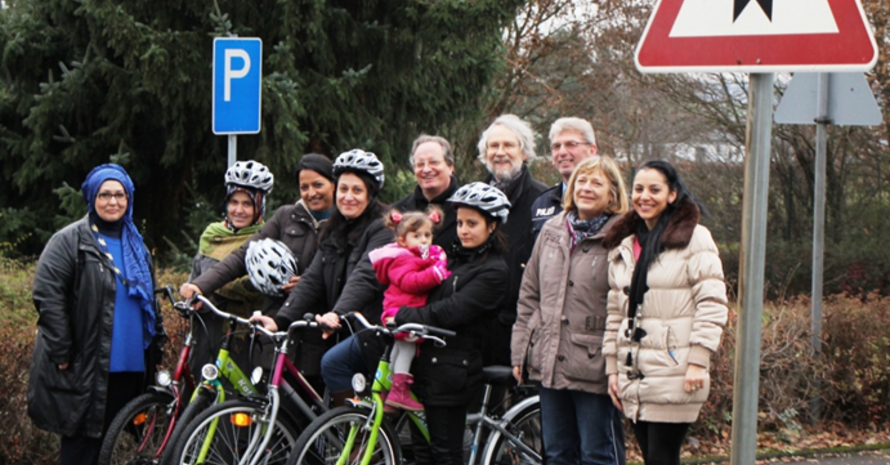 Fahrradprojekt für Migrantinnen in Stadtallendorf (Quelle: W. Schuhmacher)