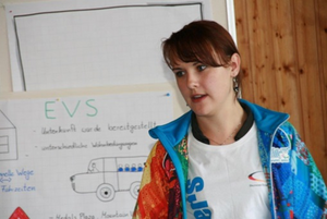 Olga Kolobanov bei einem Vorbereitungsseminar für die Paralympics 2014 (Foto: LSV)