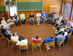 Im Seminar "Sport interkulturell" diskutierten Übungsleiter aus den Stützpunktvereinen über interkulturelle Probleme in der Vereinsarbeit